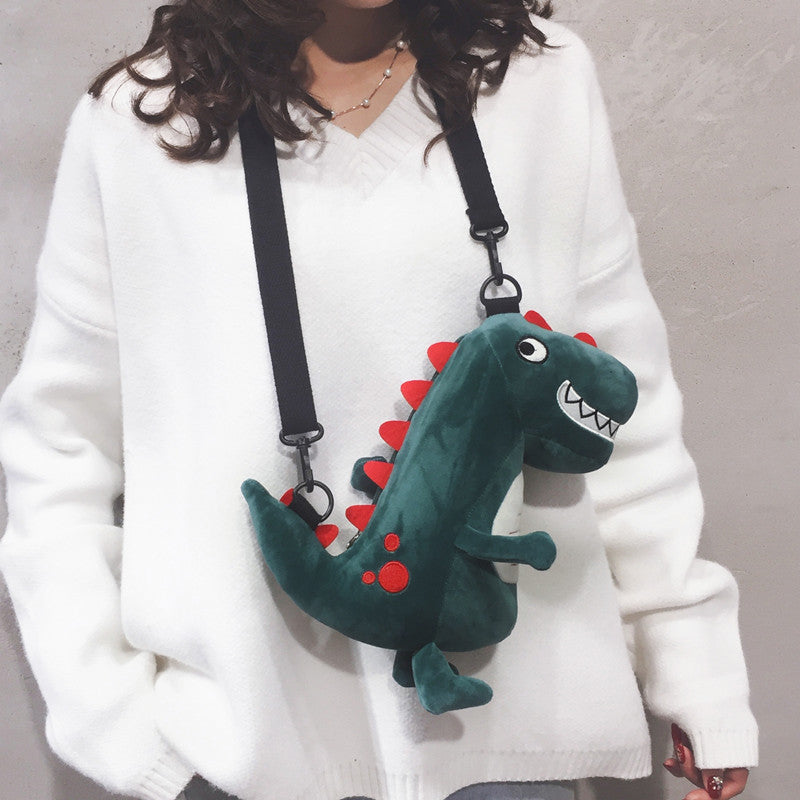 29CM Dinosaur Plush Shoulder Bags Crossbody Bag Backpack School Bags Rucksack Cartoon Soft Stuffed Gift