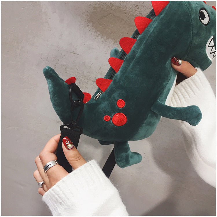 29CM Dinosaur Plush Shoulder Bags Crossbody Bag Backpack School Bags Rucksack Cartoon Soft Stuffed Gift