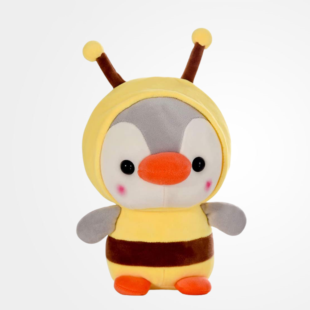 Lovely Cosplay Bees Penguin Toys Soft Stuffed Dolls Kawaii Animals Accompanying Dolls Birthday Gift For Kids Baby Mascot Halloween Gifts