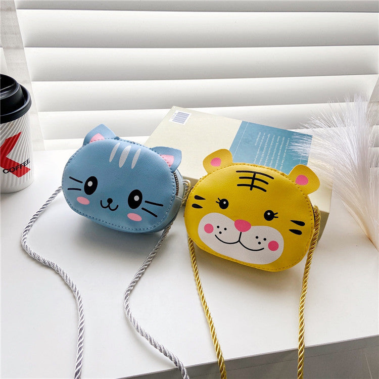 Kawaii Children Rabbit Bear Cat Animals Crossbody Shoulder Bag Chain Strap Purse Bag For Girls Kids Children's Day Gift