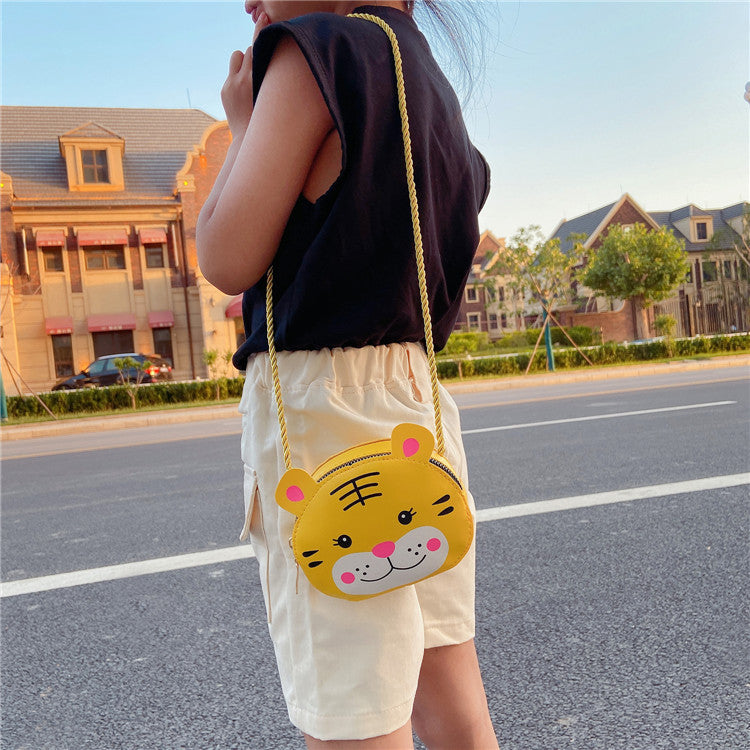 Kawaii Children Rabbit Bear Cat Animals Crossbody Shoulder Bag Chain Strap Purse Bag For Girls Kids Children's Day Gift