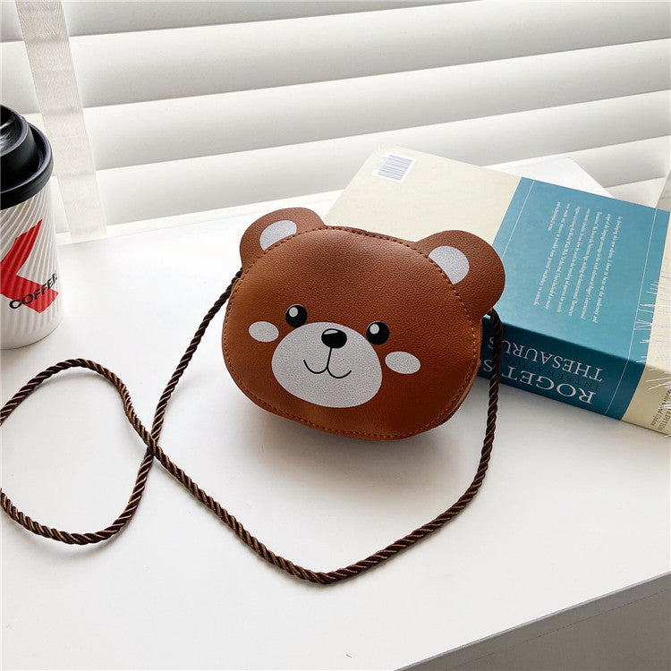 Kawaii Children Rabbit Bear Cat Animals Crossbody Shoulder Bag Chain Strap Purse Bag For Girls Kids Children's Day Gift