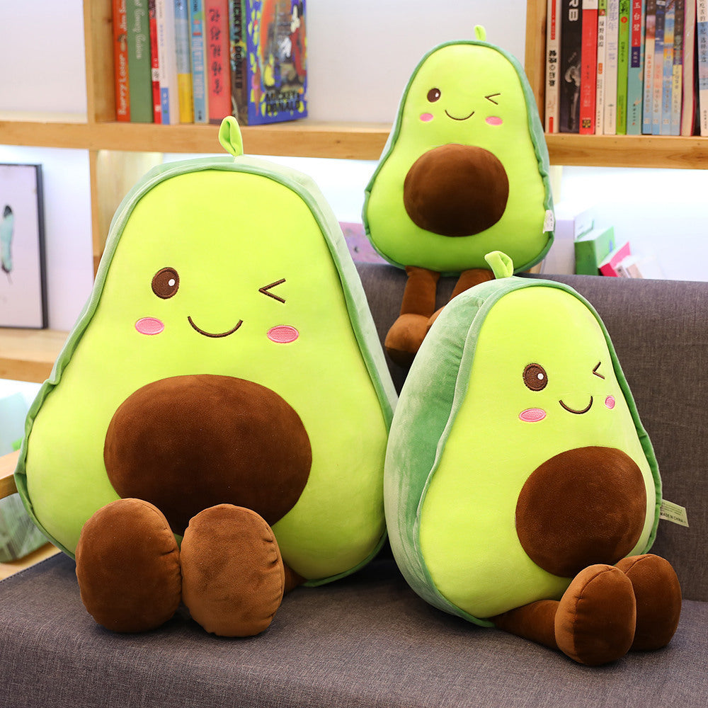 85CM Fruit Avocado Pillow Stuffed Doll Plush Toy Soft Birthday Gift For Kids Mascot Home Decor
