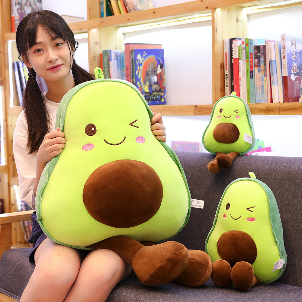 85CM Fruit Avocado Pillow Stuffed Doll Plush Toy Soft Birthday Gift For Kids Mascot Home Decor