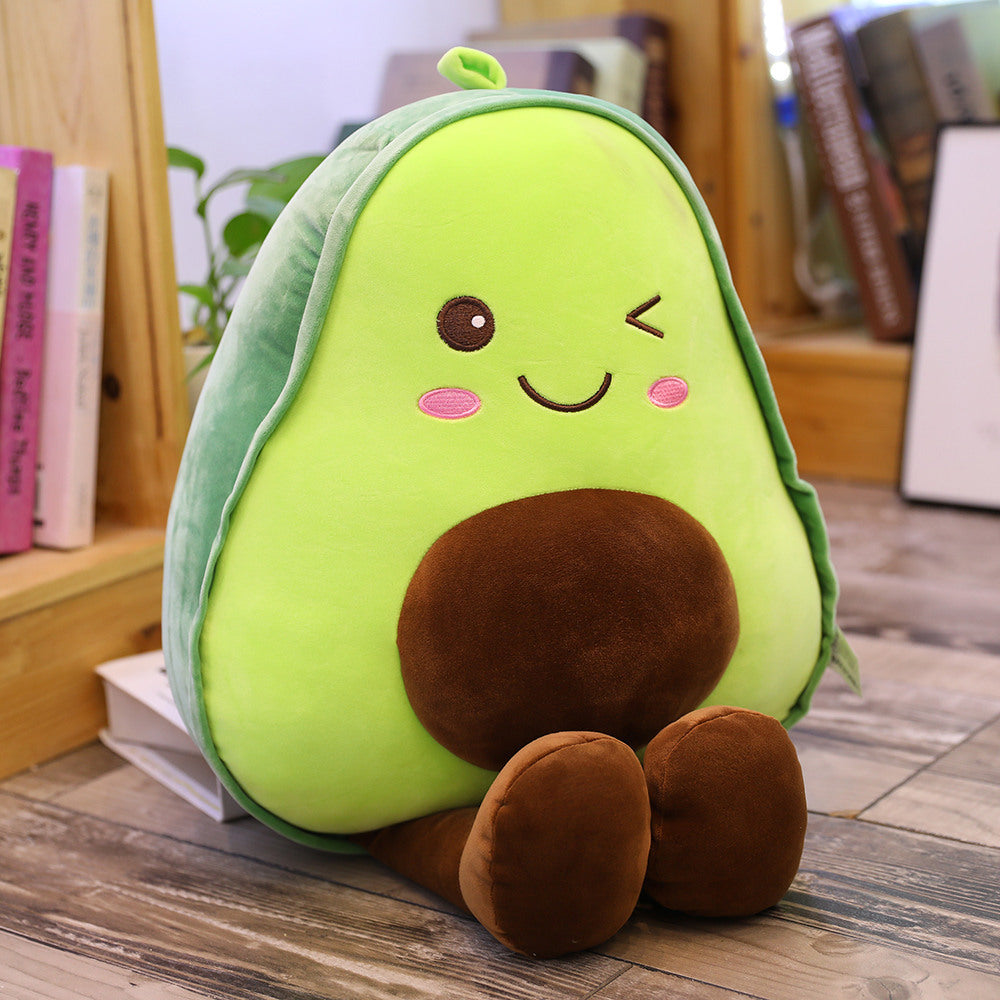 85CM Fruit Avocado Pillow Stuffed Doll Plush Toy Soft Birthday Gift For Kids Mascot Home Decor