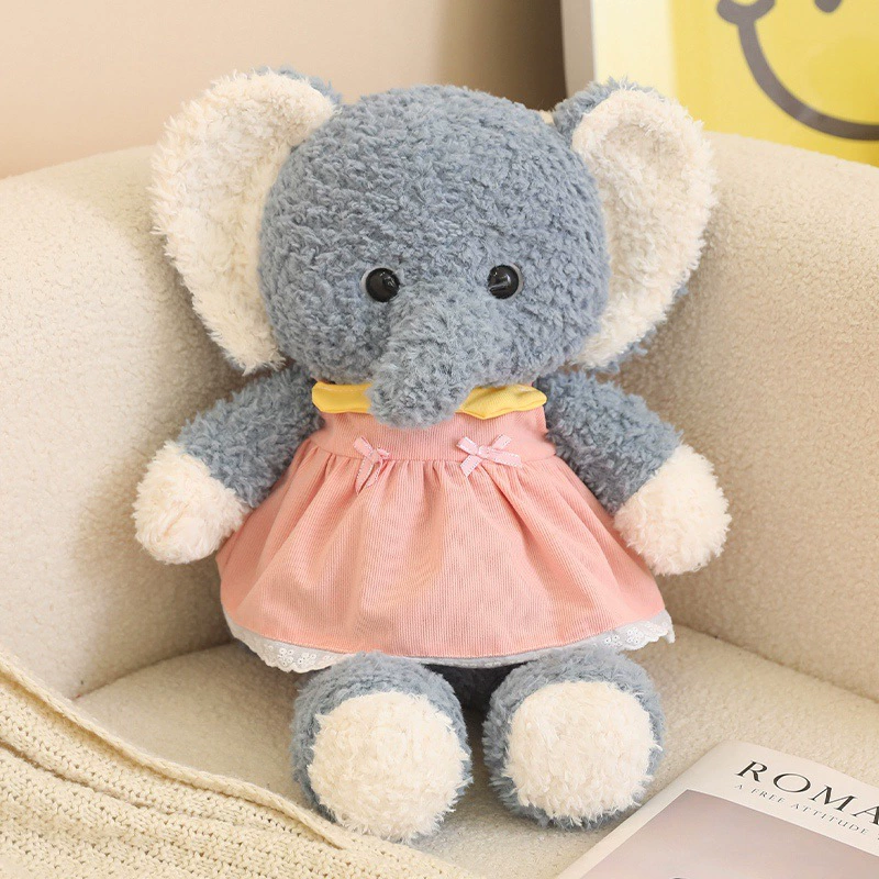 50CM Kawaii Bear Rabbit Cat Fox Dog Wolf Elephant Soft Stuffed Dolls Animals Plush Toys For Kids Xmas Gift Home Decor