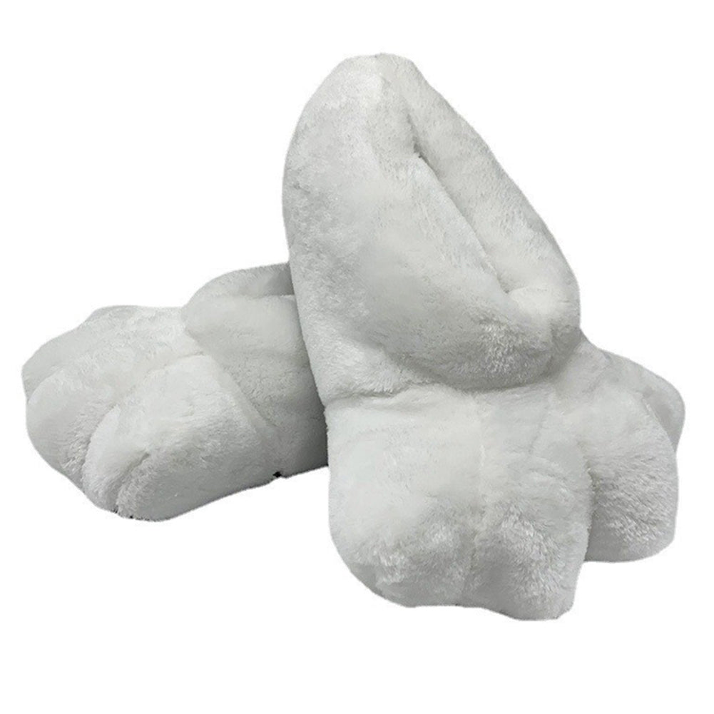 White Rabbit Plush Slipper Animals Carton Plush Shoes For Adult Winter Warm Cozy Fluffy House Slippers