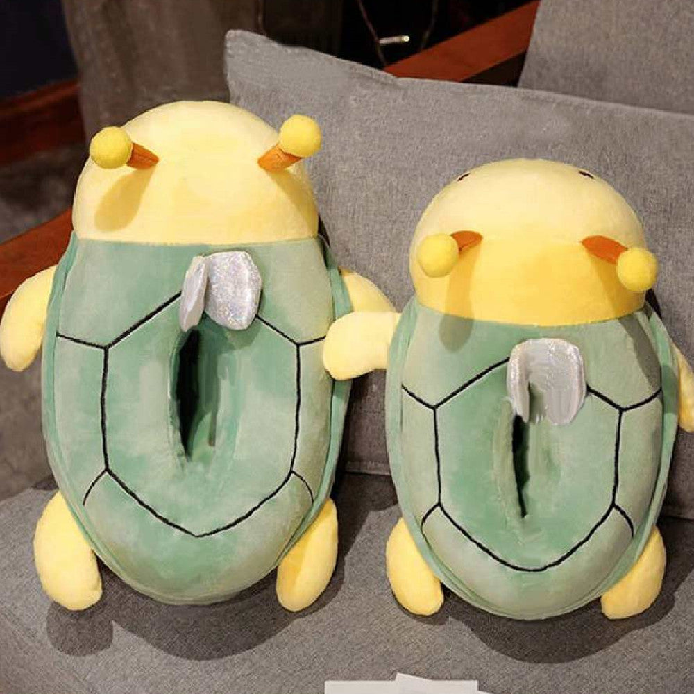 Carton Shark Bee Animals Plush Slipper Shoes For Adult Winter Warm Cozy Fluffy House Slippers Plush Shoes