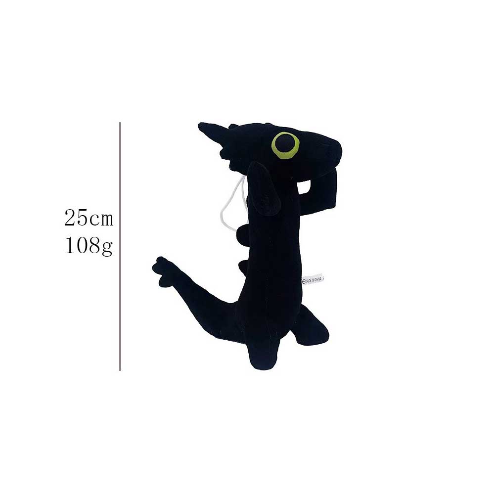 25CM Dancing Dragon Black And White Cosplay Plush Toys Cartoon Soft Stuffed Dolls Mascot Birthday Xmas Gift