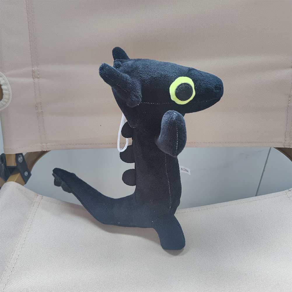 25CM Dancing Dragon Black And White Cosplay Plush Toys Cartoon Soft Stuffed Dolls Mascot Birthday Xmas Gift