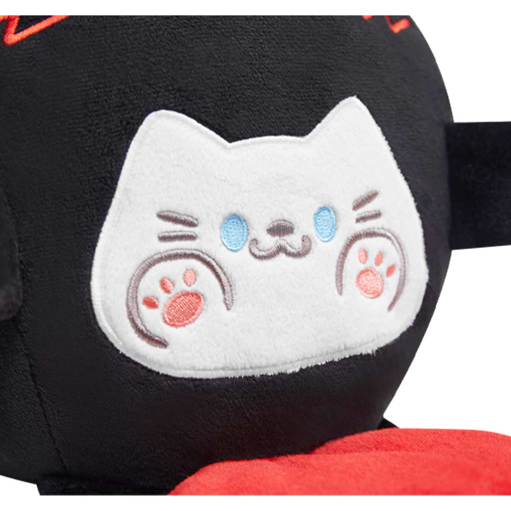 27CM Original Cute Black Cat Heart Dolls Soft Stuffed Dolls Animals Plush Toys Valentine Plushies Birthday Gift