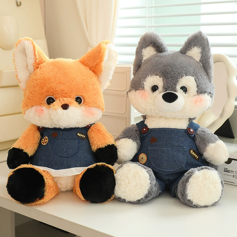 50CM Kawaii Bear Rabbit Cat Fox Dog Wolf Elephant Soft Stuffed Dolls Animals Plush Toys For Kids Xmas Gift Home Decor