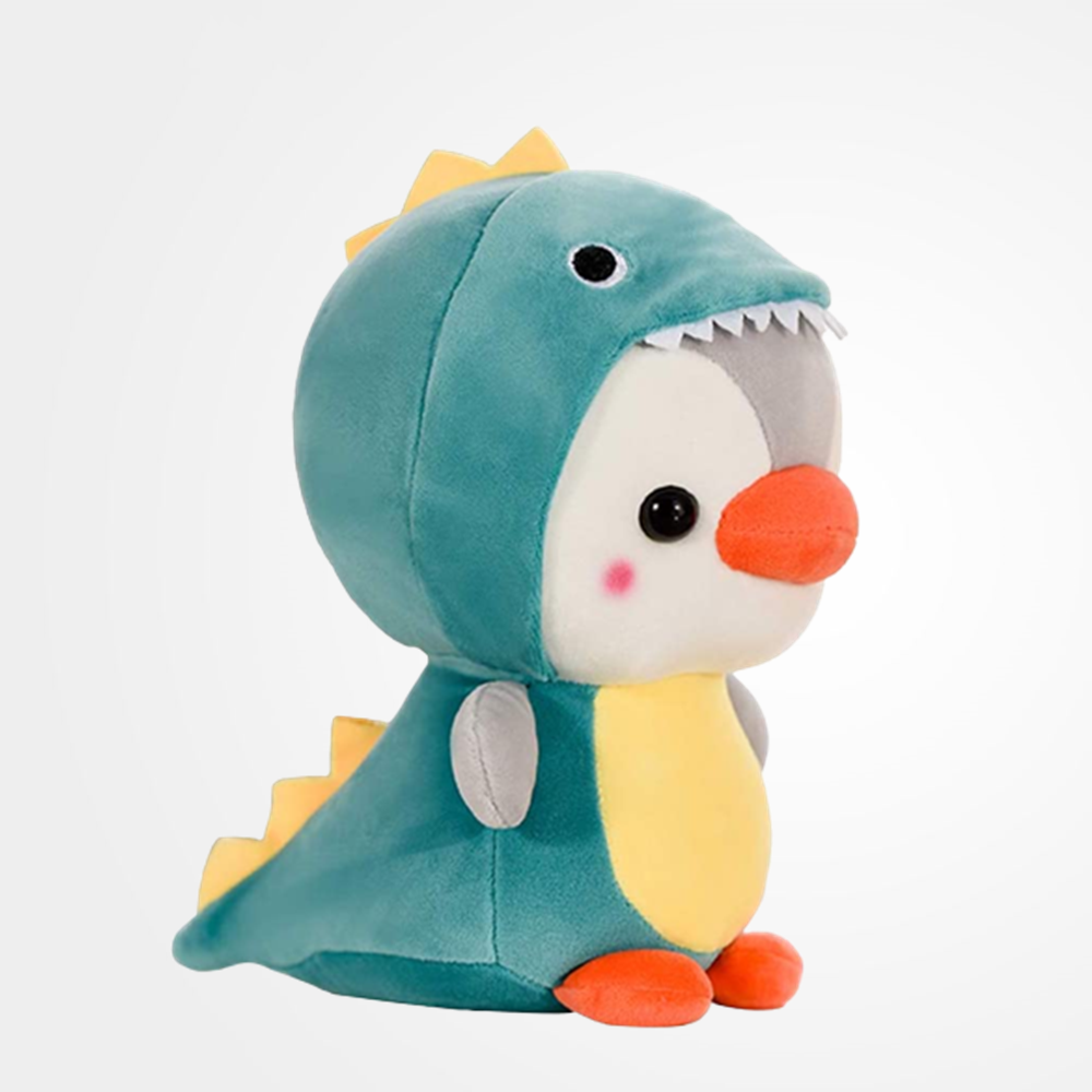 Lovely Cosplay Dinosaur Penguin Toys Soft Stuffed Dolls Kawaii Animals Accompanying Dolls Birthday Gift For Kids Baby Mascot Halloween Gifts