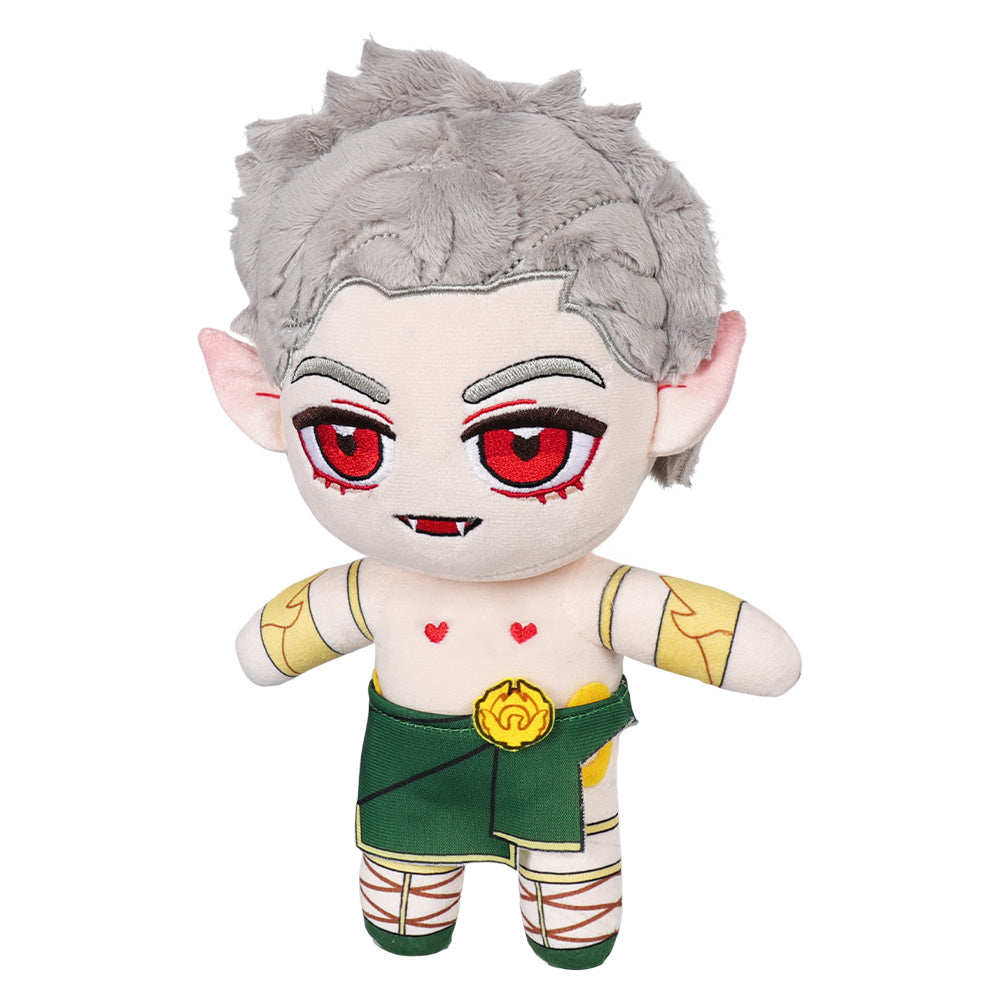 18CM Astarion Green Skirt Cosplay Plush Toys Cartoon Soft Stuffed Dolls Mascot Xmas Gift
