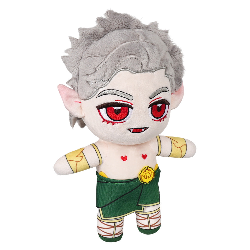 18CM Astarion Green Skirt Cosplay Plush Toys Cartoon Soft Stuffed Dolls Mascot Xmas Gift