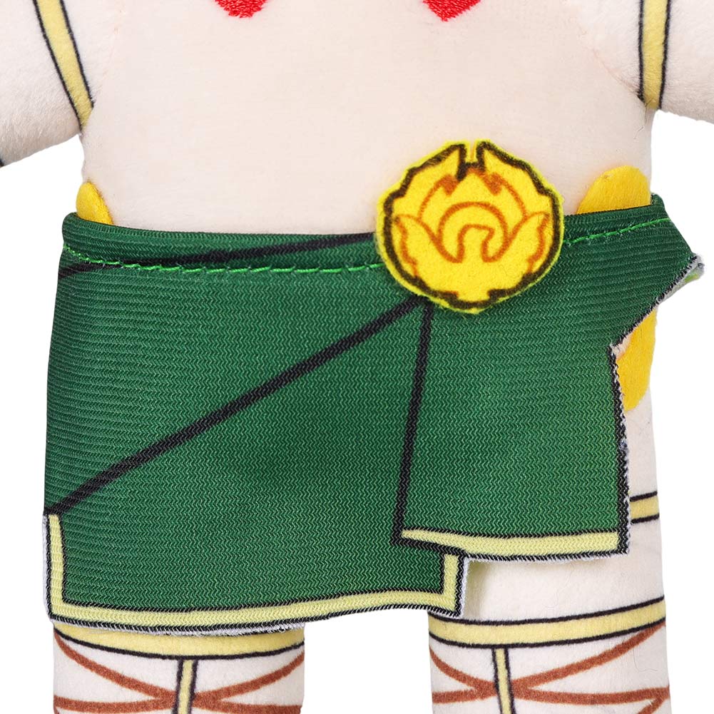 18CM Astarion Green Skirt Cosplay Plush Toys Cartoon Soft Stuffed Dolls Mascot Xmas Gift
