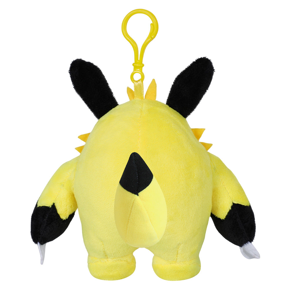 15CM Yellow Bear Grizzbolt Keychain Cosplay Plush Toys Cartoon Soft Stuffed Dolls Mascot Xmas Gift