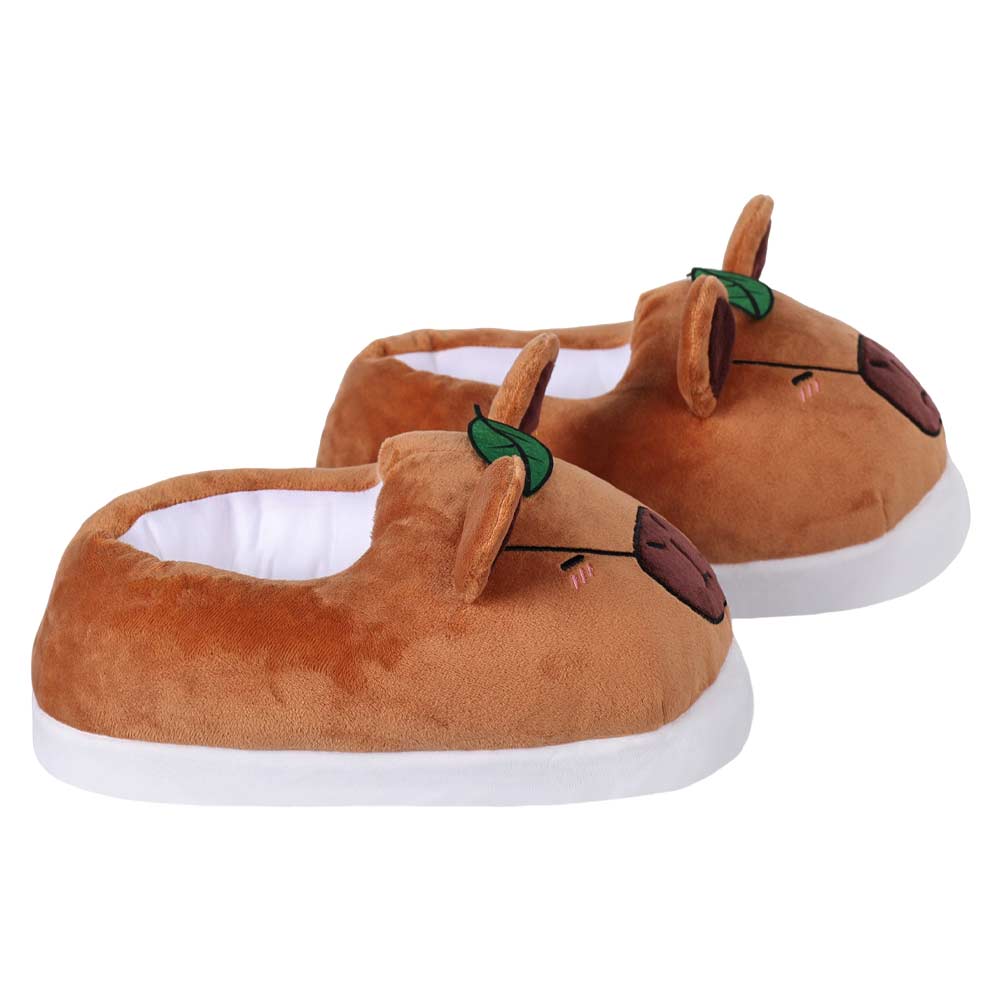 Kawaii Capybara Slippers Winter Warm Cozy Animal Fluffy House Slippers Plush Shoes Original Design - Tittaty