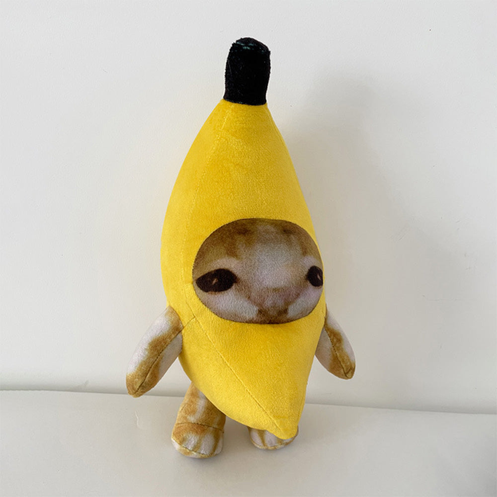 30CM Banana Cat Pet Animals Plush Toys Cartoon Soft Stuffed Dolls Mascot Birthday Xmas Gift