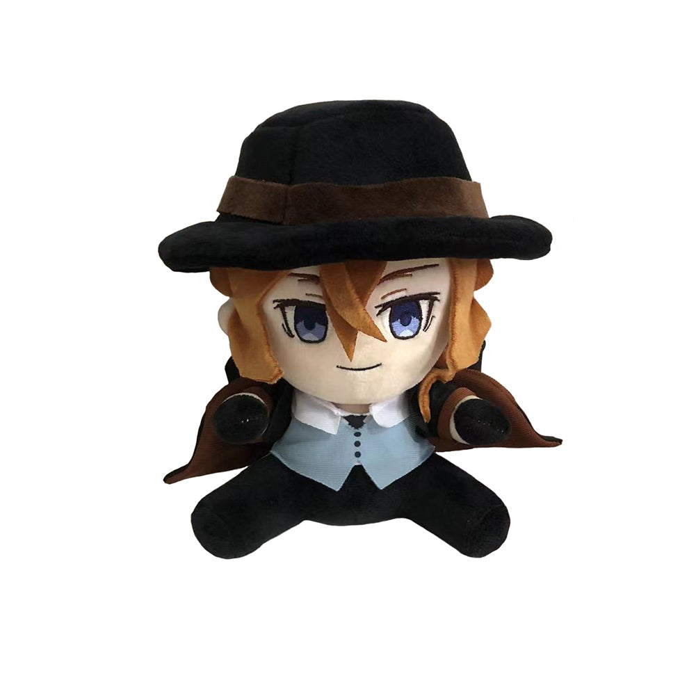 20CM Dazai Osamu Cosplay Plush Toys Cartoon Soft Stuffed Dolls Mascot Birthday Xmas Gift