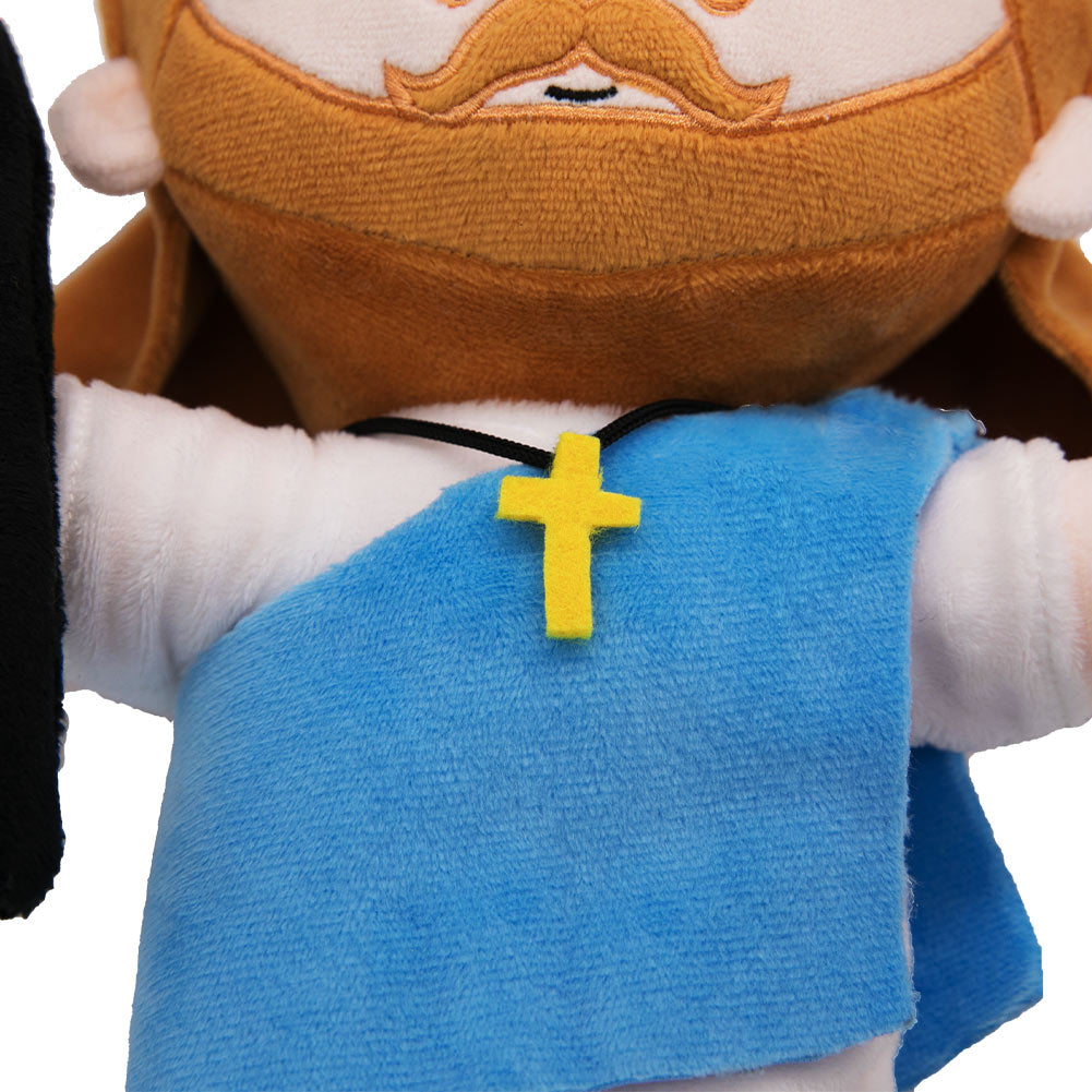 23CM Blue Jesus Stuffed Doll Plush Toy Soft Birthday Gift For Kids Mascot Home Decor-Original