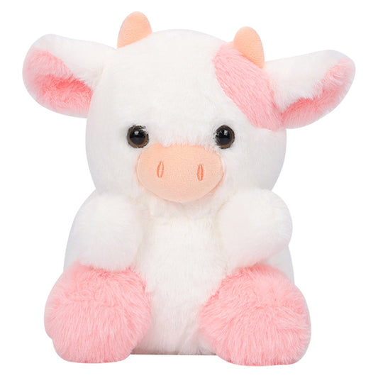 20CM Lovely Strawberry Cow Plush Toy Animal Cow Stuffed Doll For Kids Birthday Gift Soft Fluffy Friend Hugging Cushion