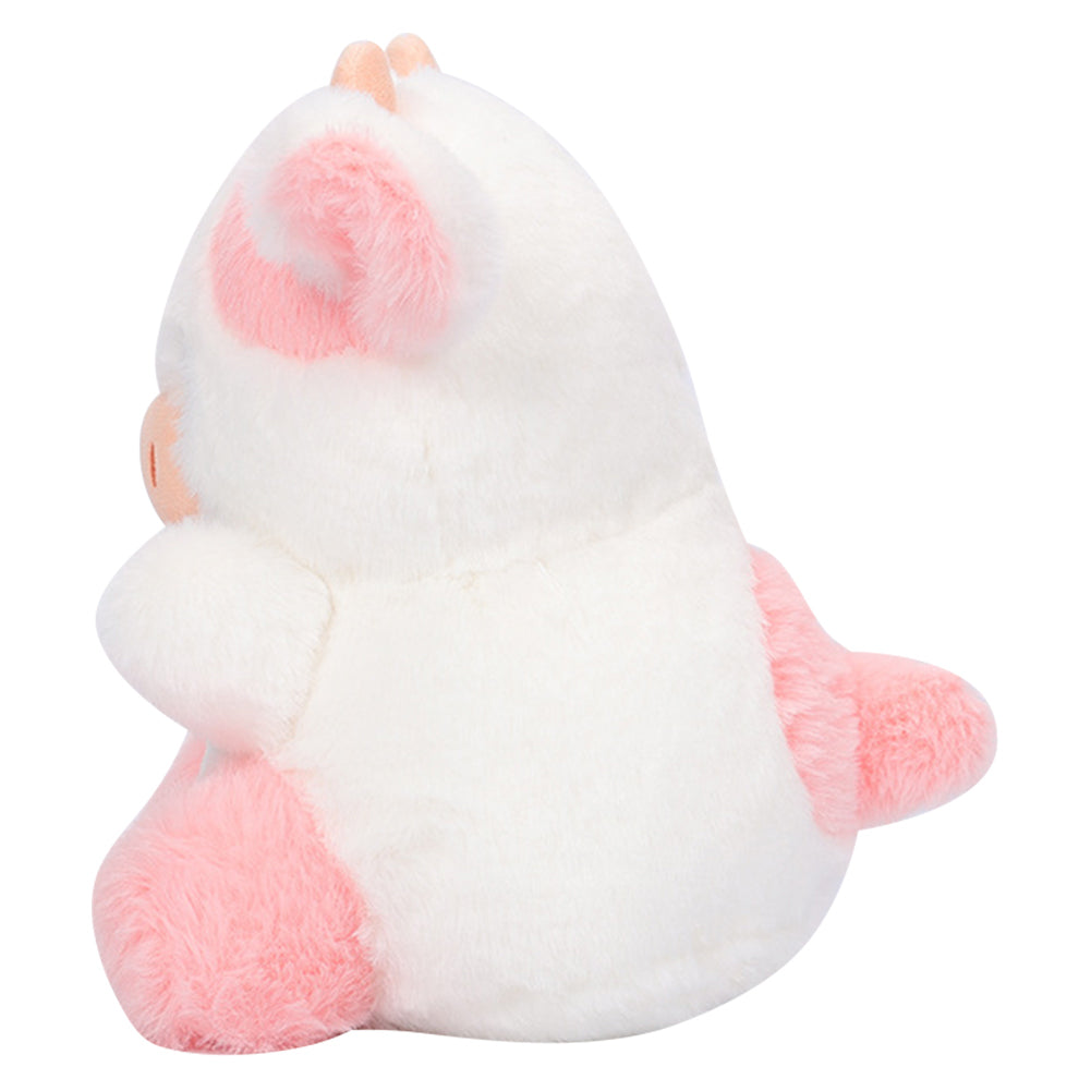 20CM Lovely Strawberry Cow Plush Toy Animal Cow Stuffed Doll For Kids Birthday Gift Soft Fluffy Friend Hugging Cushion