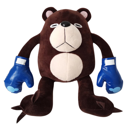 25CM Cute Brown Skeleton Bear Dolls Stuffed Wild Animals Plush Toy Birthday Xmas Gifts Halloween Decor