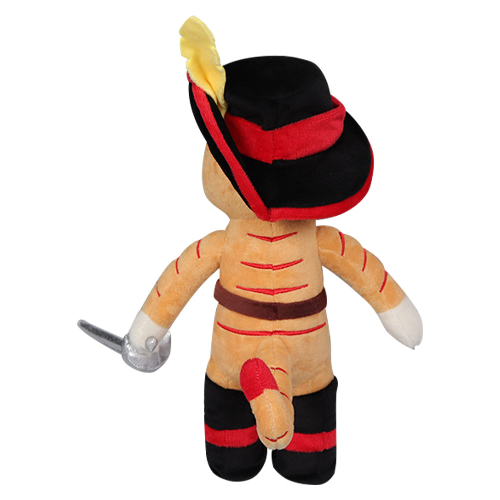 Cat With Sword Plush Toys Soft Stuffed Animal Dolls Mascot Birthday Xmas Gift Halloween Props