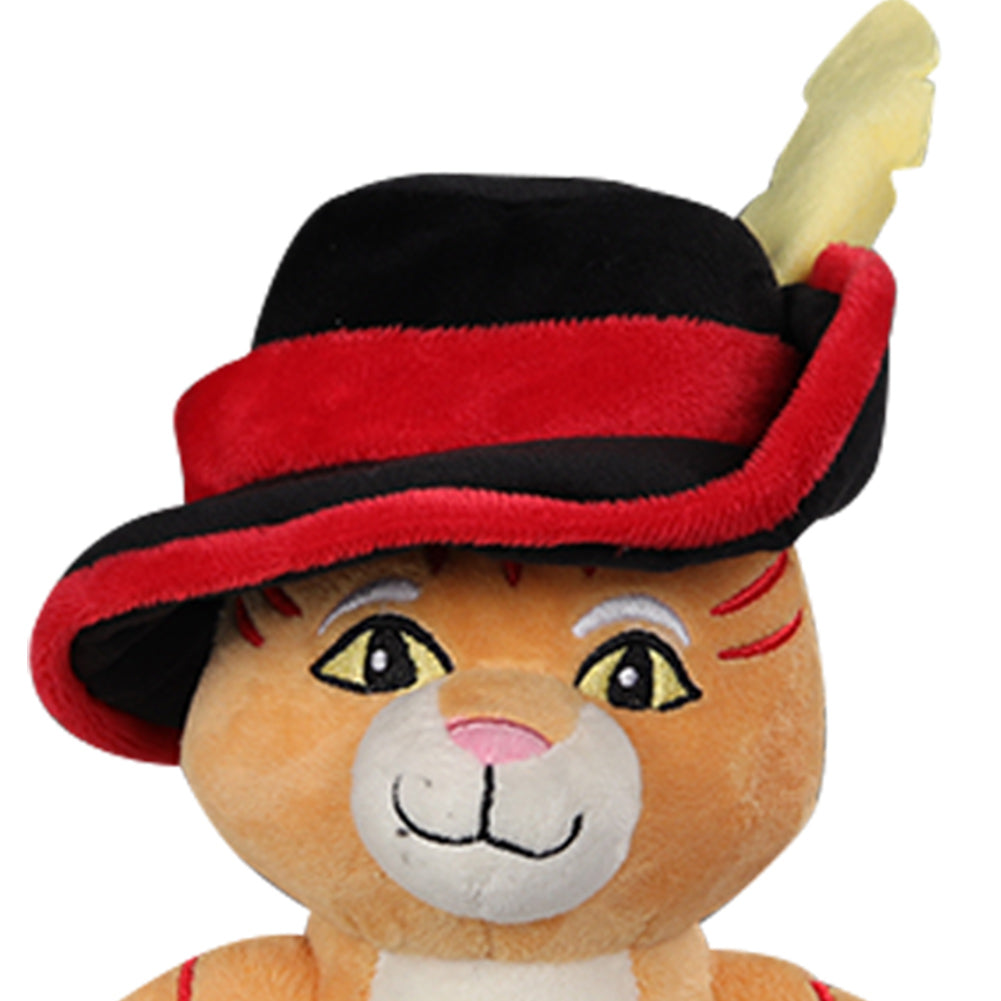 Cat With Sword Plush Toys Soft Stuffed Animal Dolls Mascot Birthday Xmas Gift Halloween Props