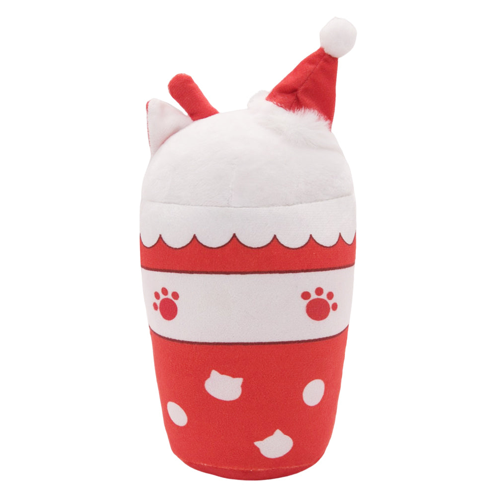 35CM Christmas Milk Tea Cat Plush Toys Cartoon Soft Stuffed Animals Dolls Mascot Birthday Xmas Gift Key Chain-Original