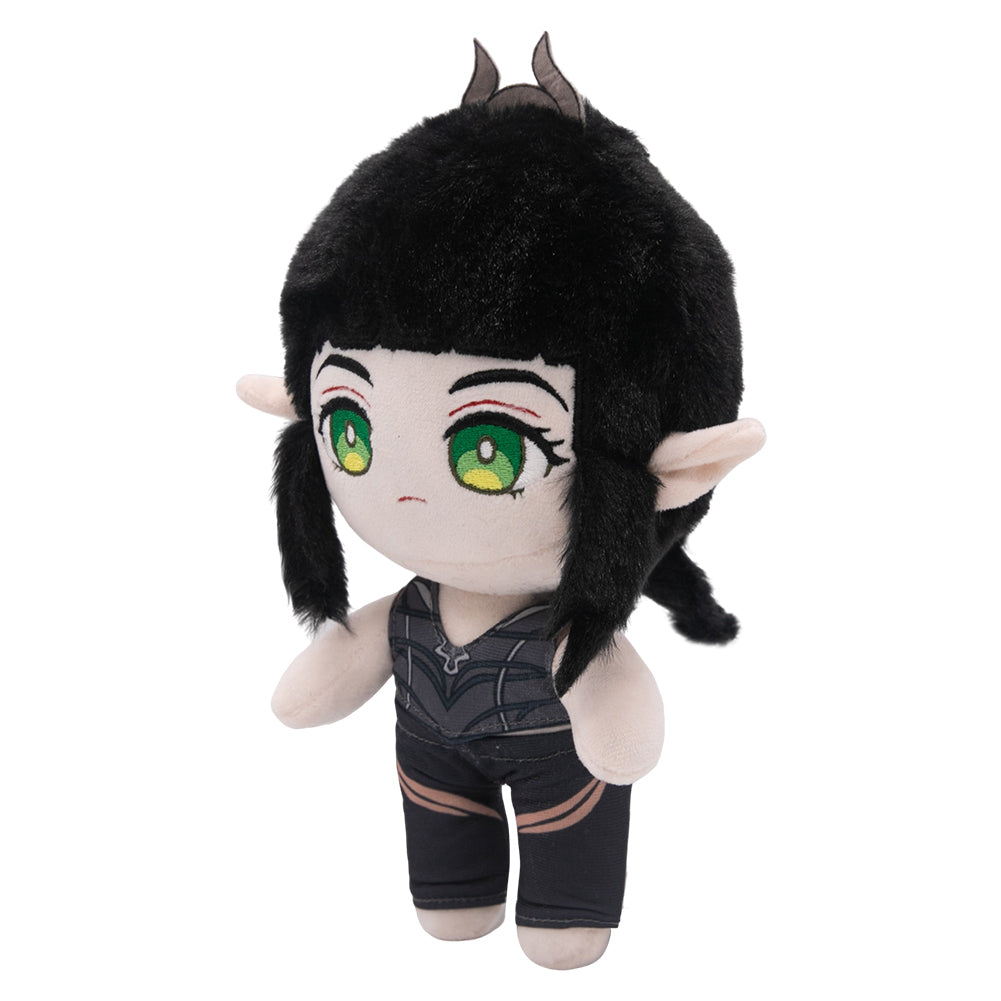 26CM Shadowheart Black Cosplay Plush Toys Cartoon Soft Stuffed Dolls Mascot Xmas Gift