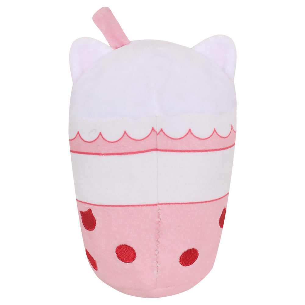 20CM Cartoon Pink Milk Tea Cat Cup-Sape Plush Toys Soft Stuffed Animals Dolls Mascot Birthday Xmas Gift-Original