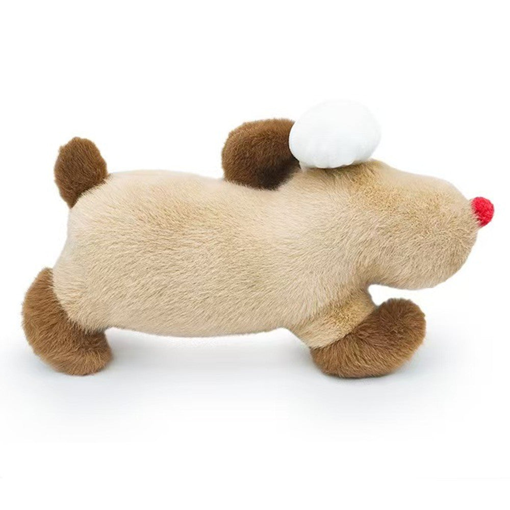 40CM Chef Bread Baguette Dog Soft Plush Toys Cartoon Stuffed Dog Plushies Animals Dolls For Kids Adult Gift
