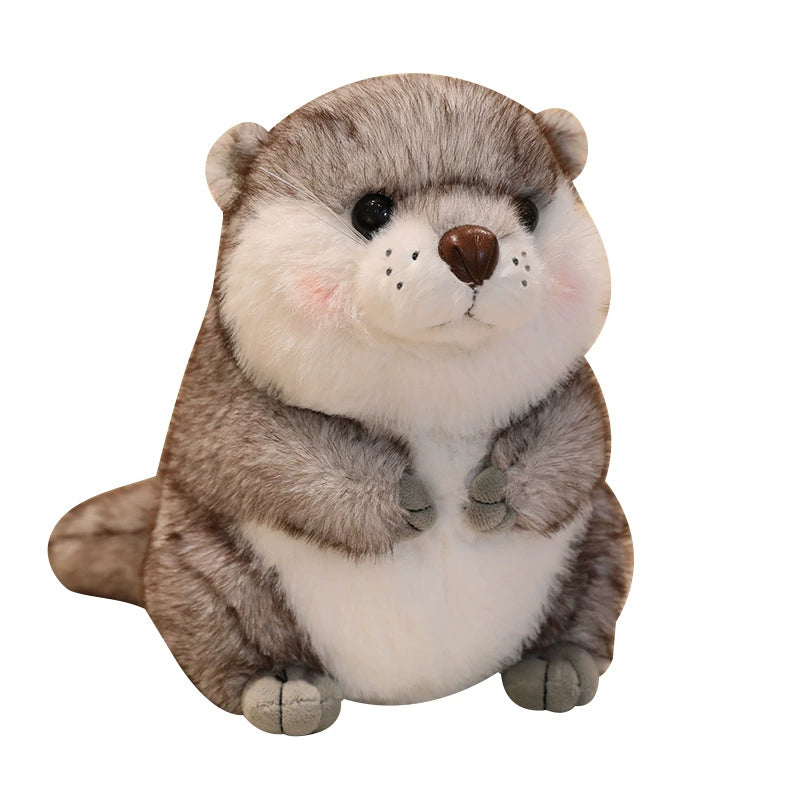 45CM Gray Sea Otter Pillow Soft Plush Toys Stuffed Animal Plushies Birthday Gift For Kids Adult Mascot Xmas Gifts
