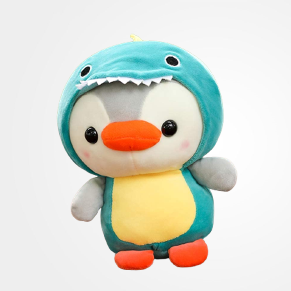 Lovely Cosplay Dinosaur Penguin Toys Soft Stuffed Dolls Kawaii Animals Accompanying Dolls Birthday Gift For Kids Baby Mascot Halloween Gifts