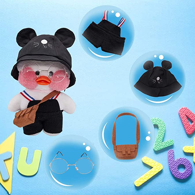 Cartoon Black Duck Soft Toy Christmas Kawaii Toy Birthday Gift For Kids Baby Mascot Halloween Xmas Dolls Gifts Stuffed Animals