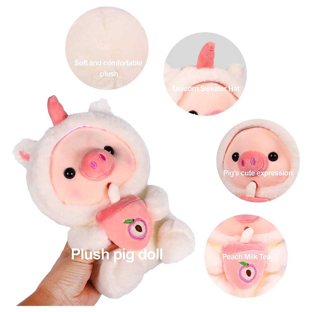 Stuffed Animals Pig Cosplay Unicorn Soft Animals Dolls Kawaii Toy Birthday Gift For Kids Baby Mascot Halloween Xmas Gifts