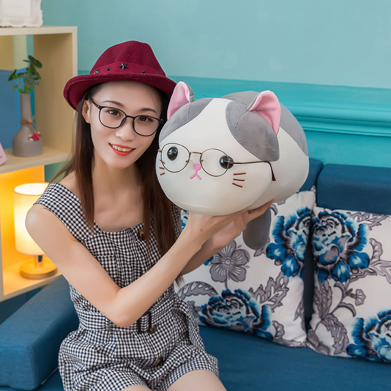 35CM Sweet Cat Plush Toys Cartoon Soft Stuffed Animals Dolls Mascot Birthday Xmas Gift Home Decor