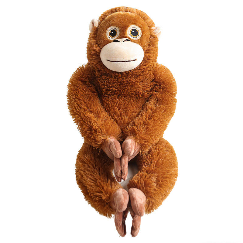 90CM Large Monkey Stuffed Animal Big Gorilla Soft Long Arms for Hanging Plush Toys Gibbon Plush Gifts For Kids