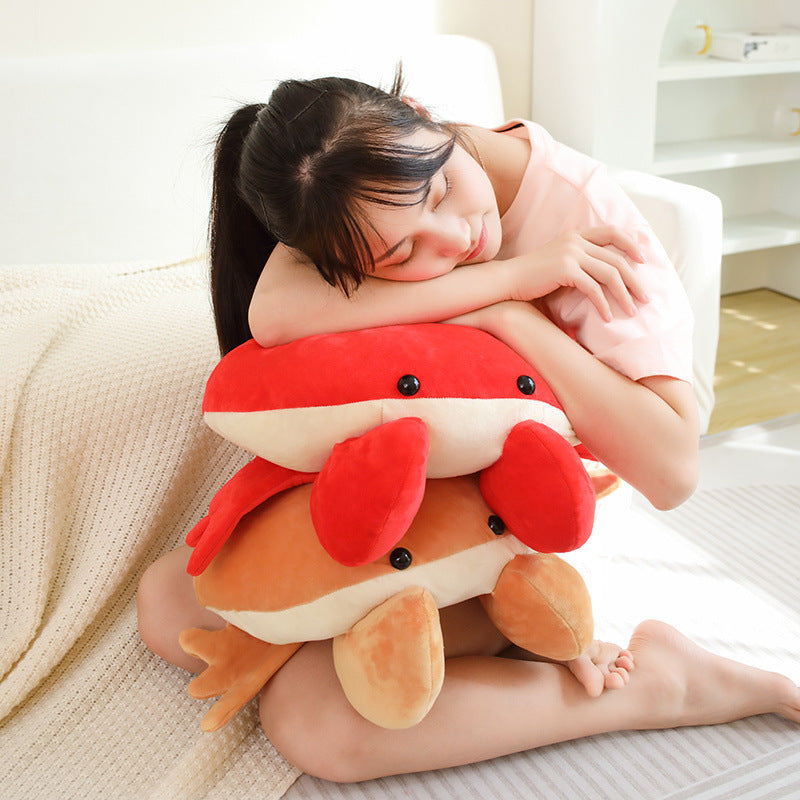 50CM Bread Crab Soft Ocean Animals Dolls Cat Plush Stuffed Toy Mascot Birthday Xmas Gift Home Decor