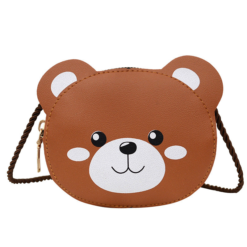 Kawaii Children Rabbit Bear Cat Animals Crossbody Shoulder Bag Chain Strap Purse Bag For Girls Kids Children's Day Gift