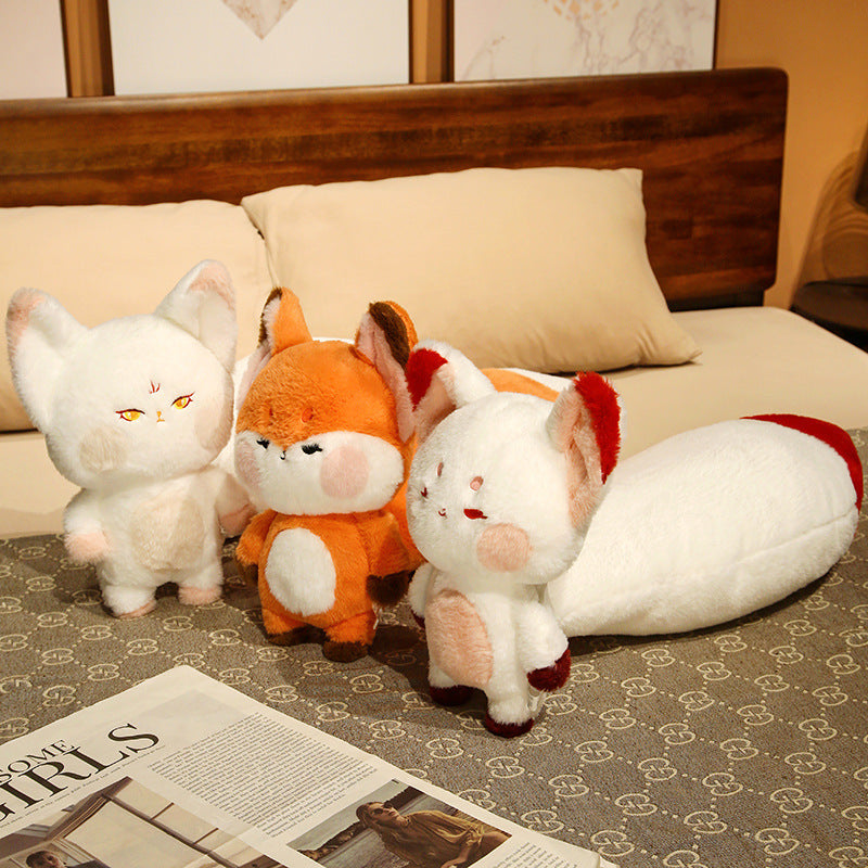 100CM Cute Big Tail Fox Pillow Stuffed Animals Plush Toy For Babies Kids Dolls Birthday Xmas Gifts