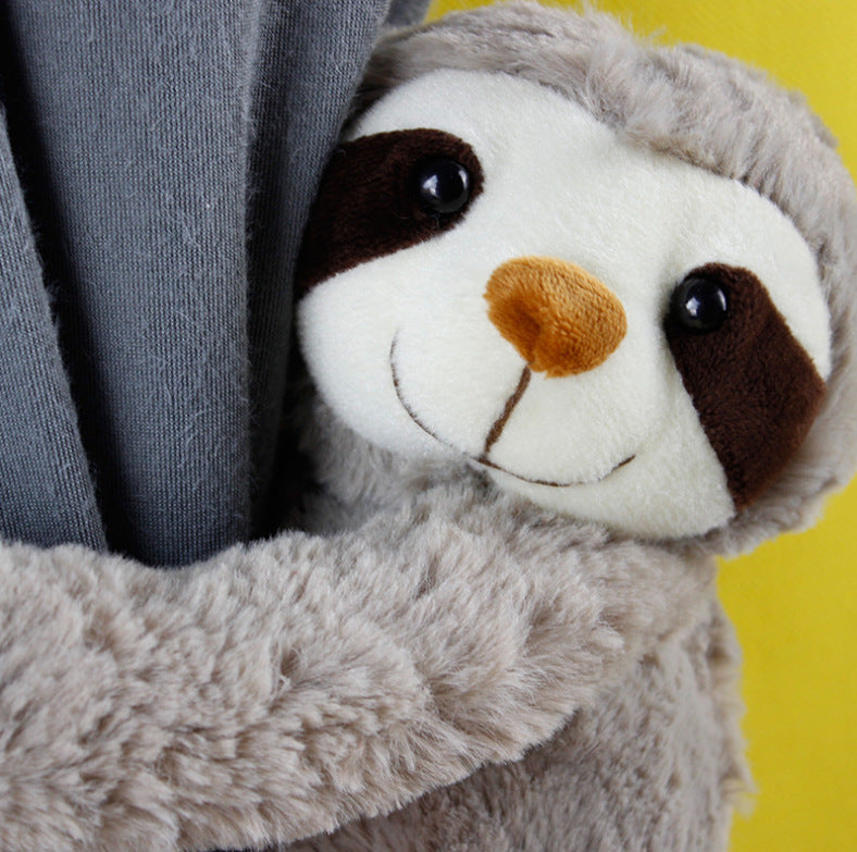 45CM Animals Sloth Dolls Soft Toy Kawaii Curtain Clips Xmas Gift Mascot Halloween Xmas Home Decor