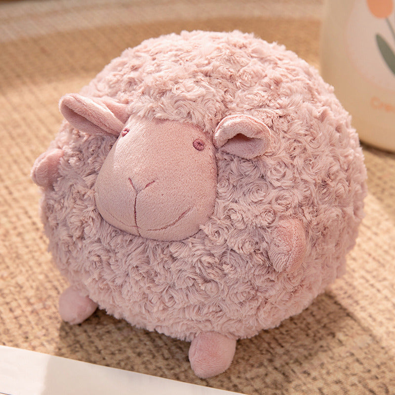 28CM Cute Round Sheep Plush Toys Stuffed Alpaca Animal Dolls For Kids Children Birthday Xmas Gift