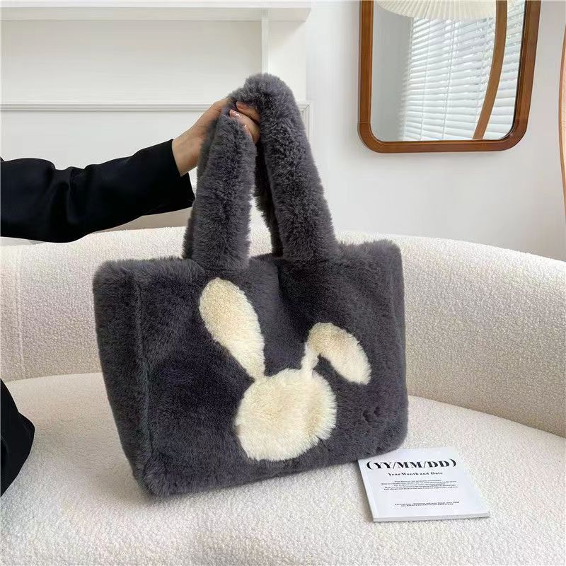 40CM Cute Rabbit Plush Shoulder Bags Crossbody Bag Backpack School Bags Rucksack Cartoon Soft Stuffed Gift