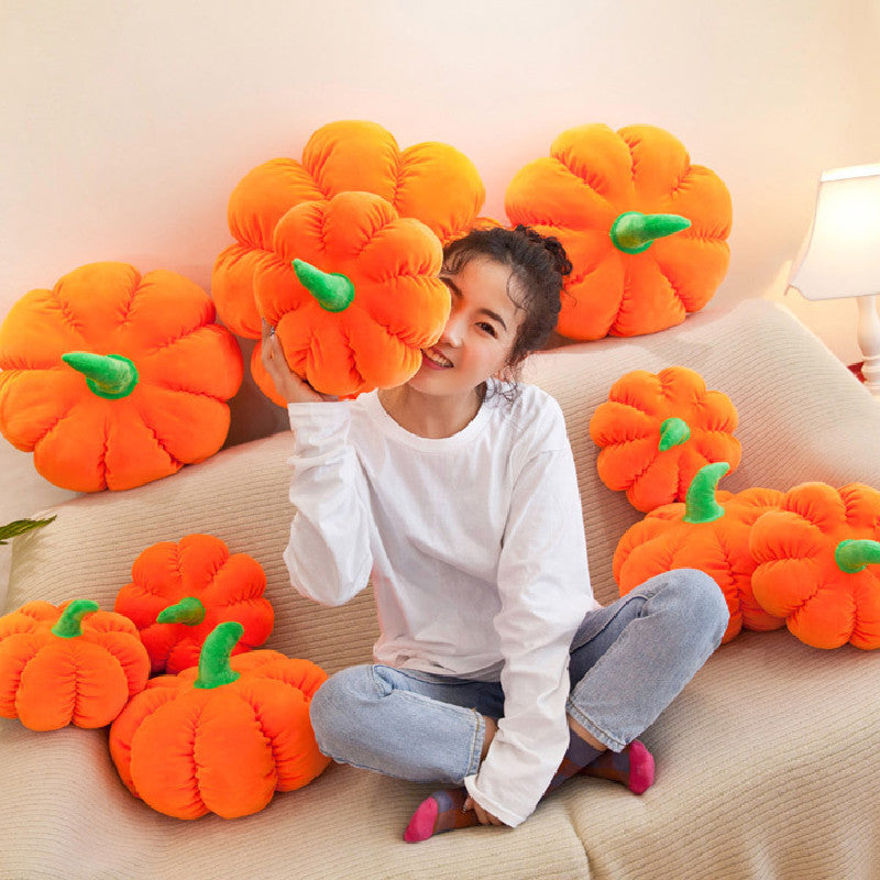 60CM Pumpkin Pillow Plush Toys Cartoon Soft Stuffed Dolls Mascot Birthday Xmas Gift Halloween Decor