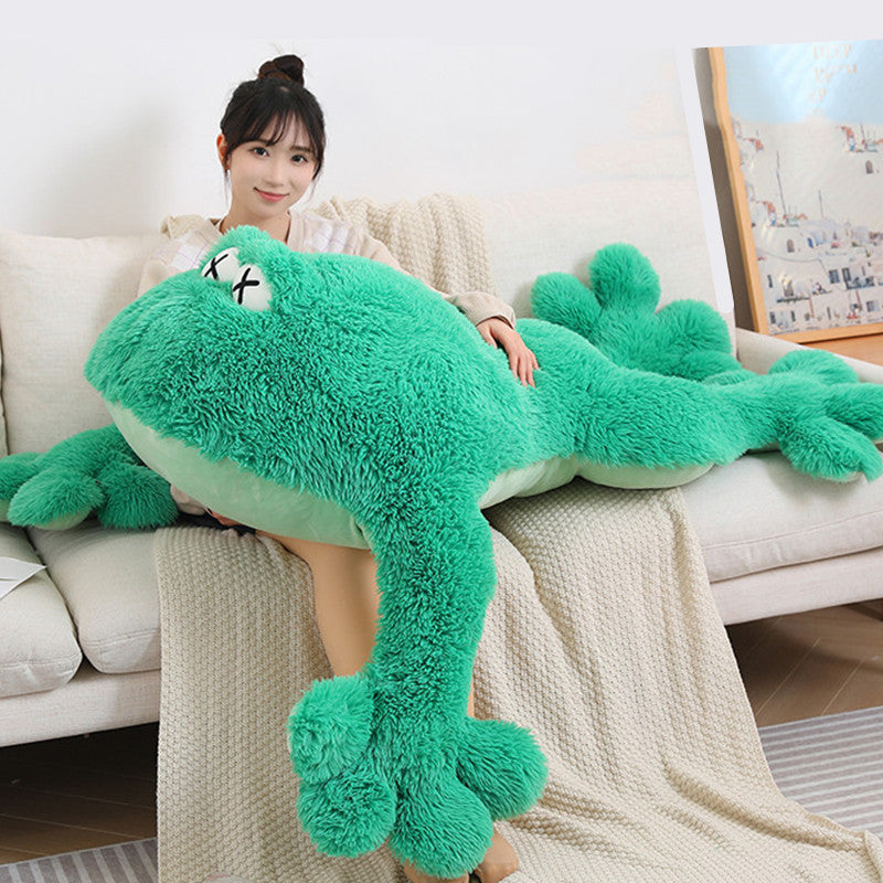 130CM Kiss Frog Pillow Soft Dolls Animals Plush Toy Birthday Xmas Gifts For Kids Mascot Home Decor