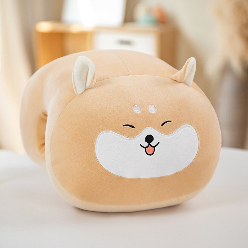 23CM Animals Dolls Cute Cartoon Plush Dinosaur Hand Warmers Bag Soft Plush Pillow Winter Expressive Gift For Kids Adult