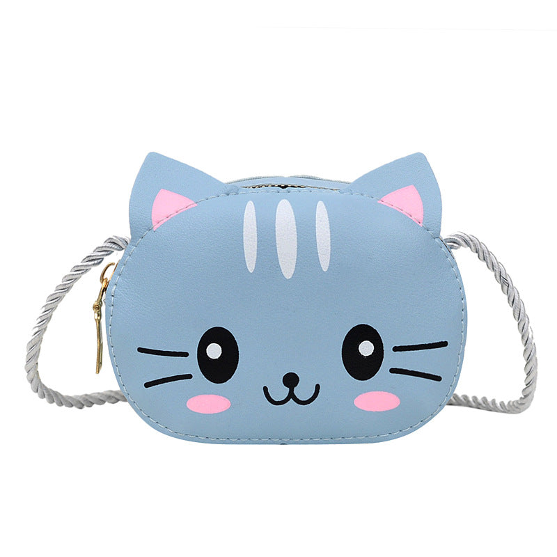 Kawaii Children Rabbit Bear Cat Animals Crossbody Shoulder Bag Chain Strap Purse Bag For Girls Kids Children's Day Gift